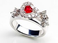 純潔赤誠之心 紅寶石